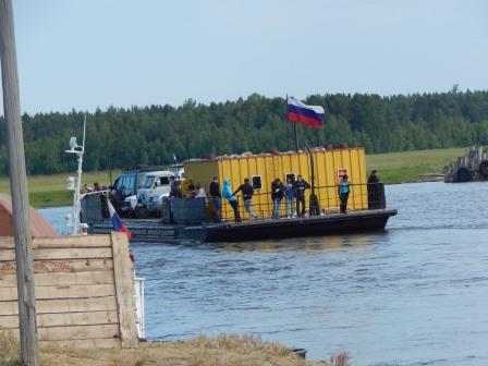 Паром на р.Баргузин в Усть-Баргузине