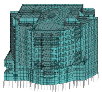 одна из моделей здания
