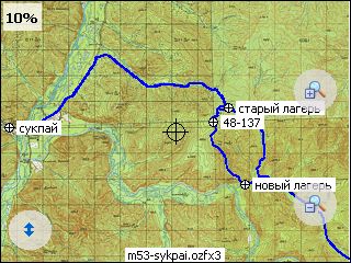 общий план. от Сукпая до нового лагеря 27 км.