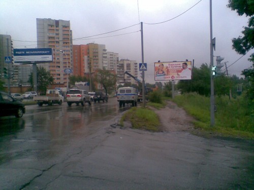 Вид на перекрёсток