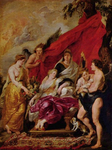 Питер Пауль Рубенс. Рождени Людовика. Х., м. 17 век.