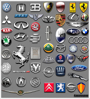 Популярные символы на автомобилях